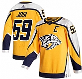 Predators 59 Roman Josi Yellow 2020-21 Reverse Retro Adidas Jersey Dzhi,baseball caps,new era cap wholesale,wholesale hats